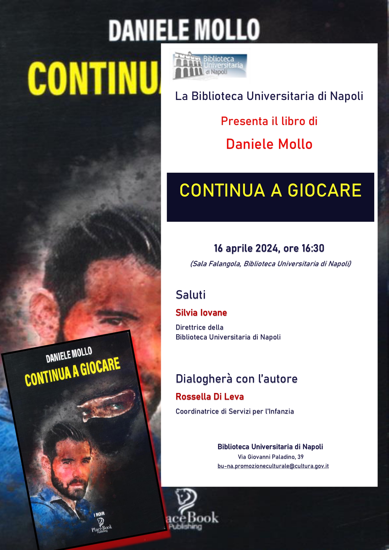 Presentazione del libro Continua a giocare, di Daniele Mollo